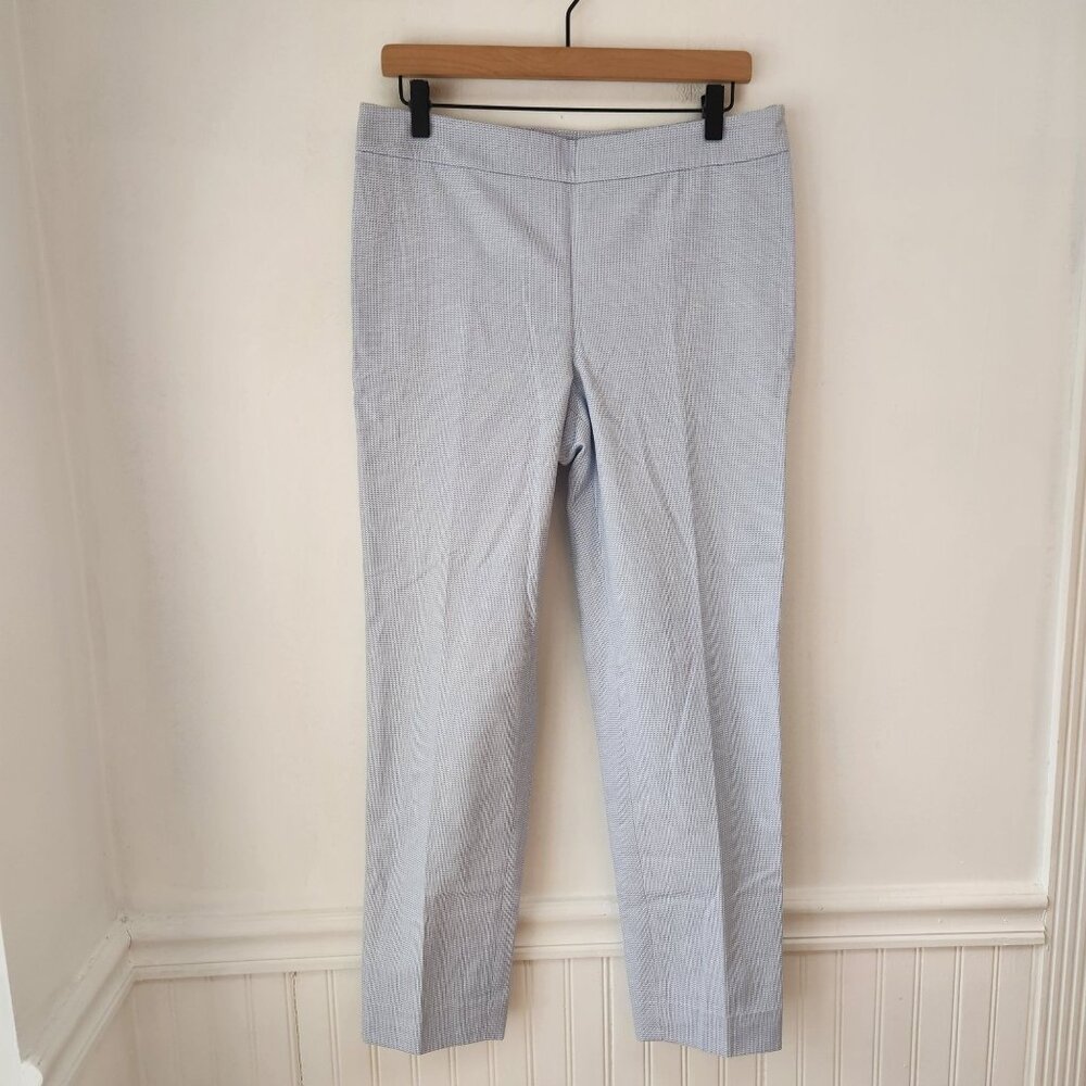 NWT Talbots Light Blue Straight Leg Ankle Trousers Pants Career Women's 6